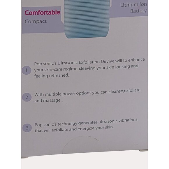 Pop Sonic Buff 2.0 Ultrasonic Exfoliation Device  Refresh Exfoliate & Infuse  Co - Picture 3 of 6